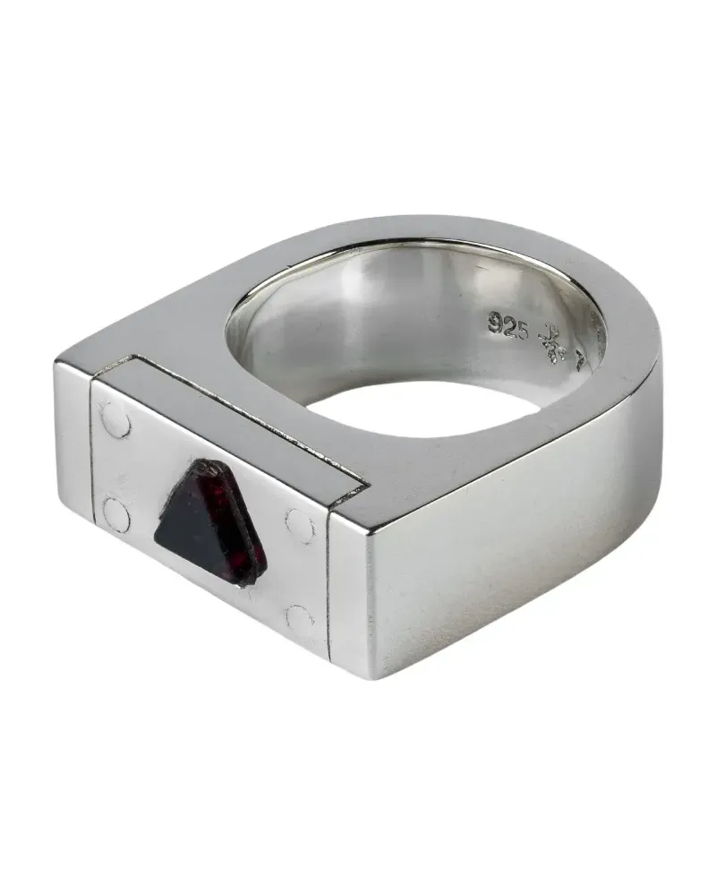 Parts Of Four Plate Single Ring mit Spinell - Silber Silber