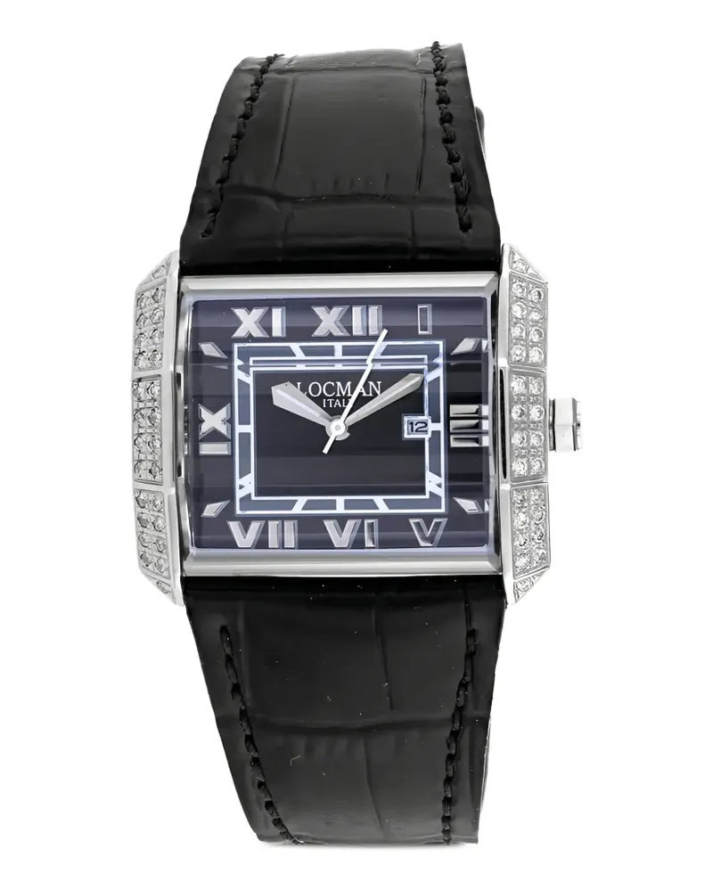 Locman Classic 32mm watch - Schwarz Schwarz