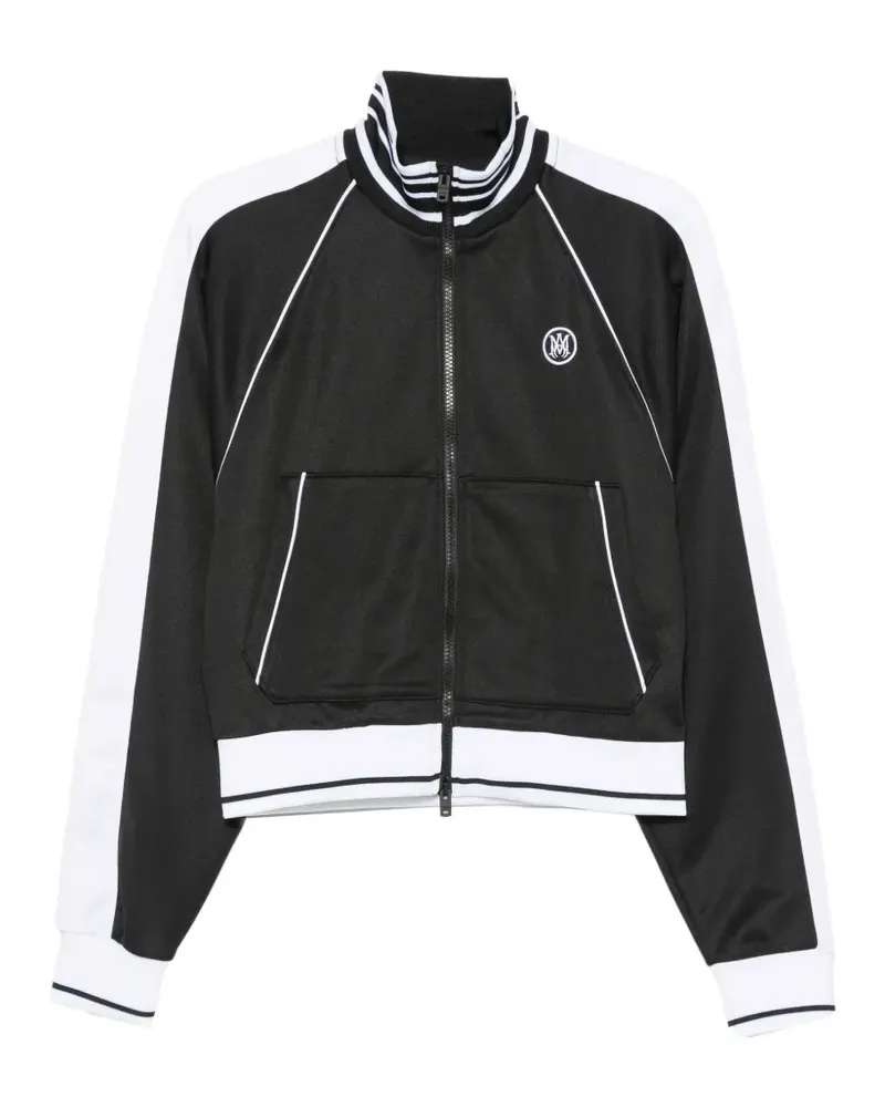 Amiri logo-embroidered zip-up sweatshirt - Schwarz Schwarz
