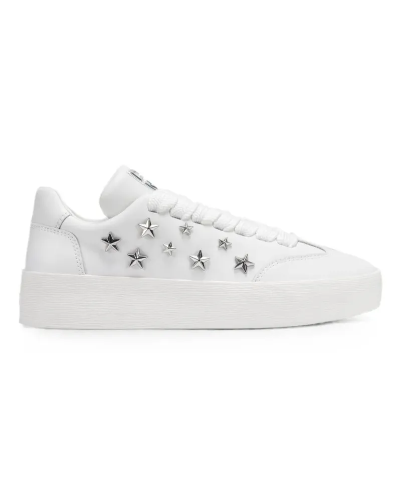 DKNY Glynda star-studded lace-up sneakers - Weiß Weiß