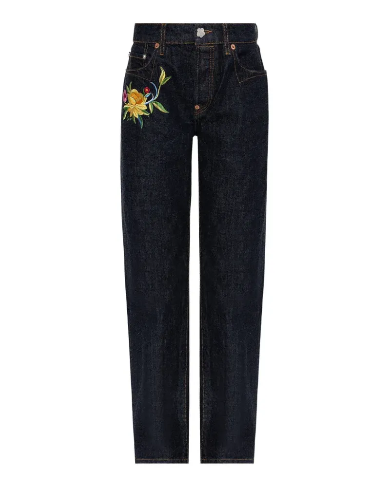 Kenzo Wildflower Straight-Leg-Hose - Blau Blau