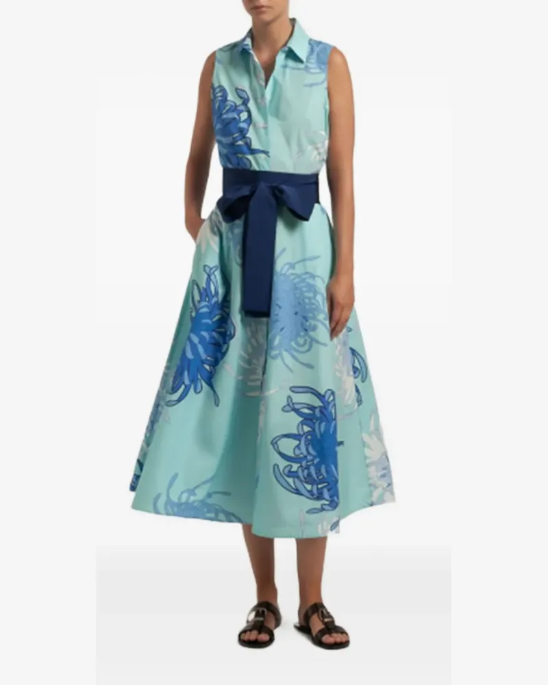 Sara Roka Carydra Midikleid - Blau Blau