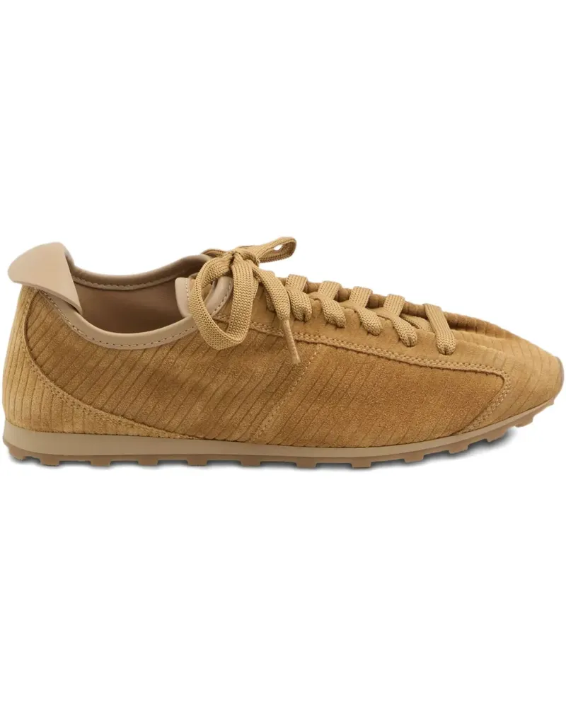 Jacquemus The Tennis embossed-suede sneakers - Braun Braun