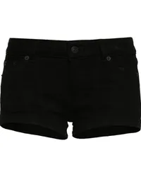 Thierry Mugler Kurze Jeans-Shorts Schwarz