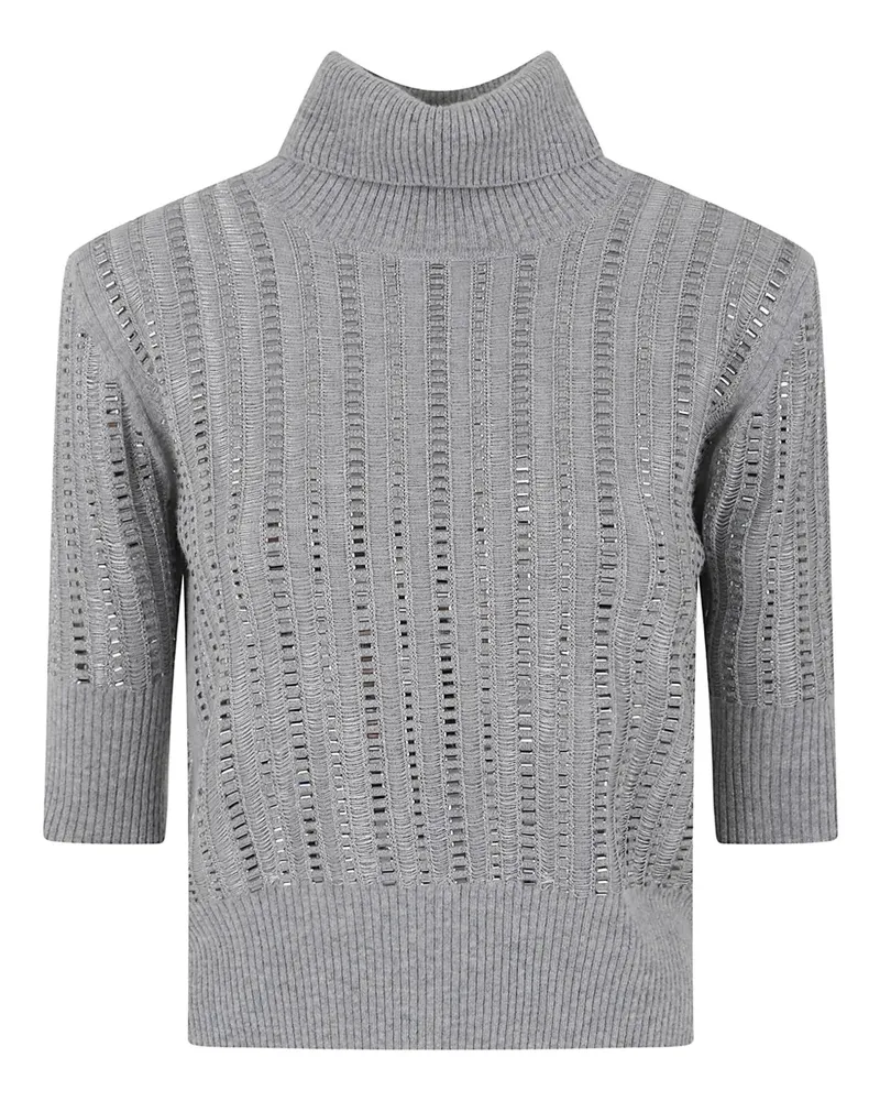 Ermanno Scervino Verzierter Rollkragenpullover - Grau Grau