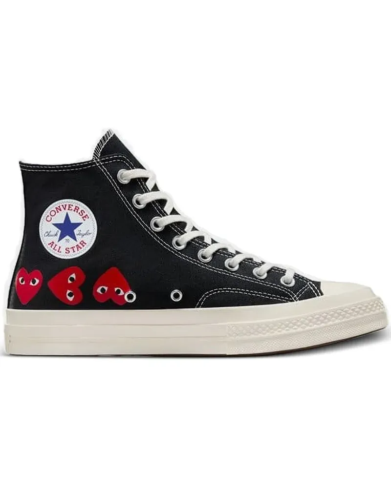 Comme des Garçons x Converse Chuck 70 heart-motif high-top sneakers - Schwarz Schwarz