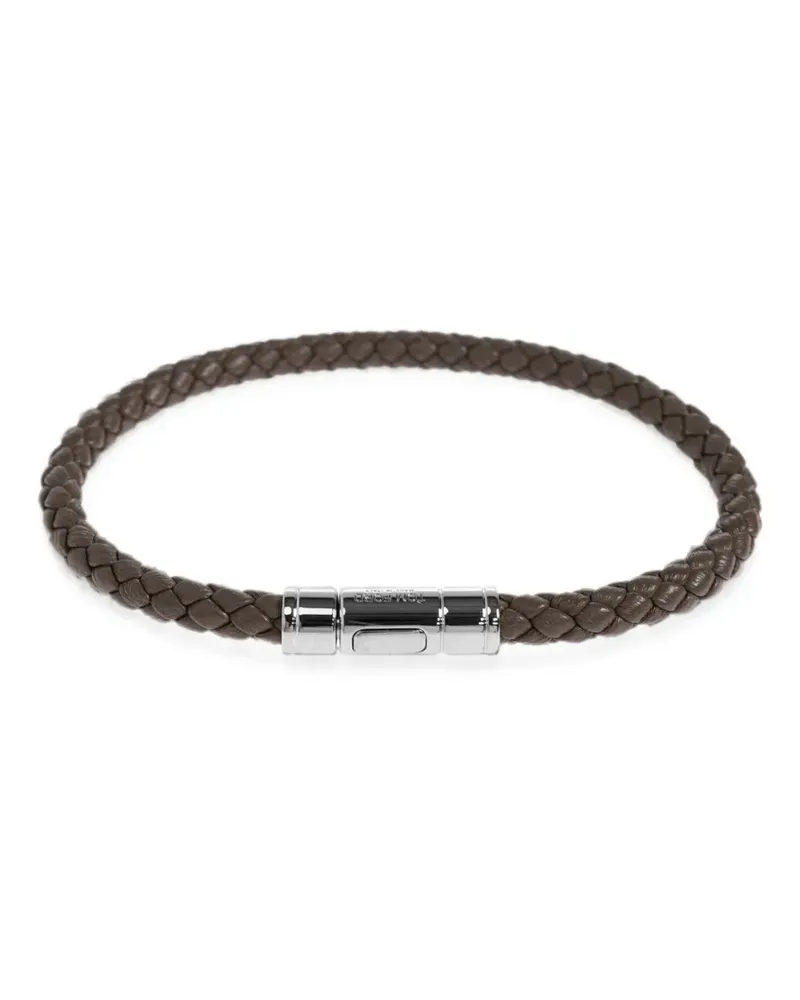 Tom Ford Geflochtenes Lederarmband - Braun Braun