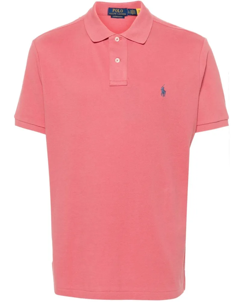 Ralph Lauren Poloshirt mit Polo Pony - Rosa Rosa