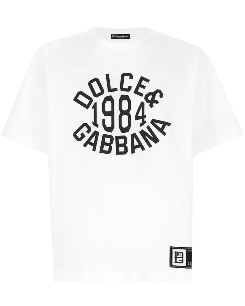Dolce & Gabbana T-Shirt mit Logo-Print - Weiß Weiß