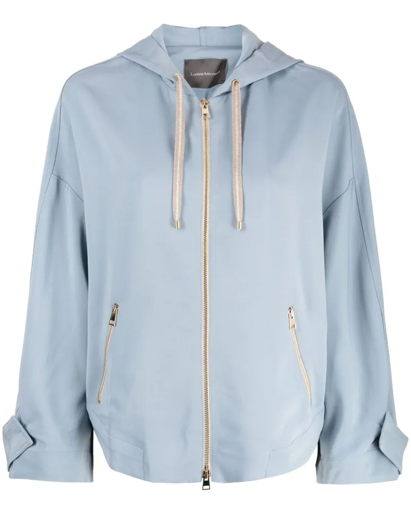 Lorena Antoniazzi Jacke mit Kapuze - Blau Blau