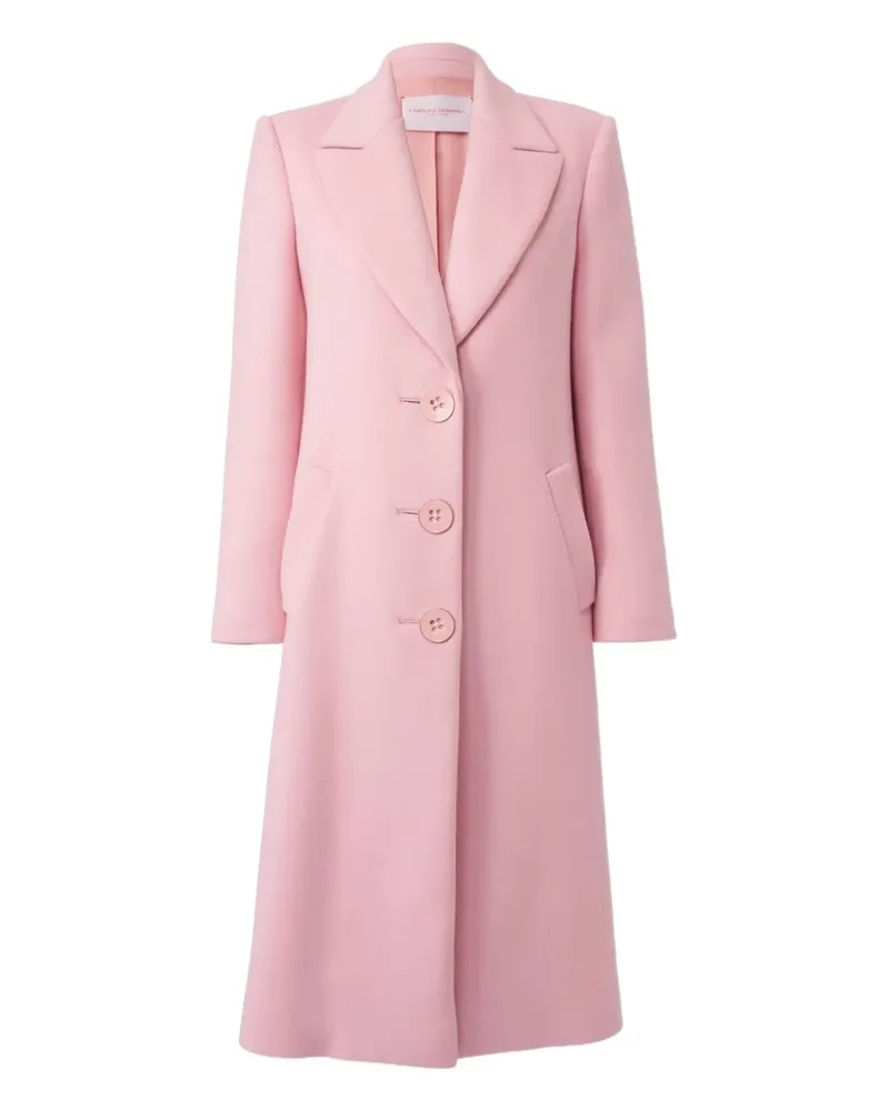 Carolina Herrera New York Mantel aus Wolle - Rosa Rosa