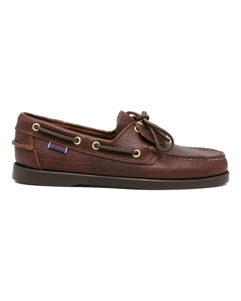Sebago Docksides leather boat shoes - Braun Braun