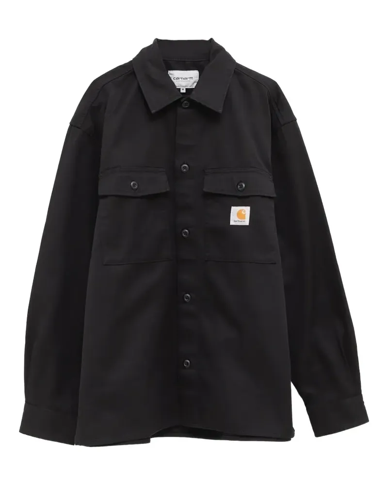 Carhartt WIP Kelly Hemdjacke mit Brusttaschen - Schwarz Schwarz