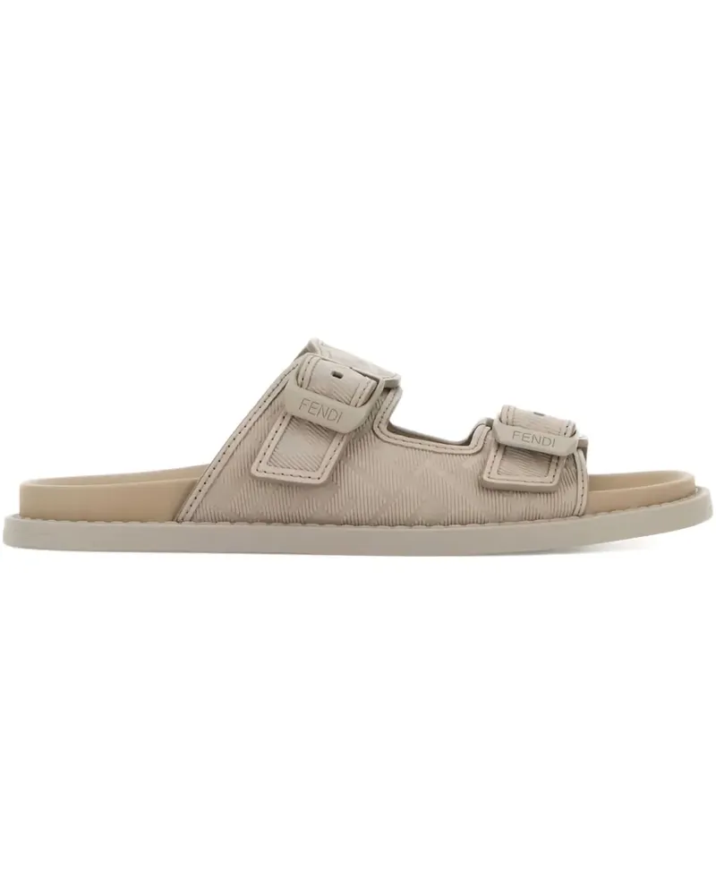 Fendi Sandalen aus Leder - Nude Nude