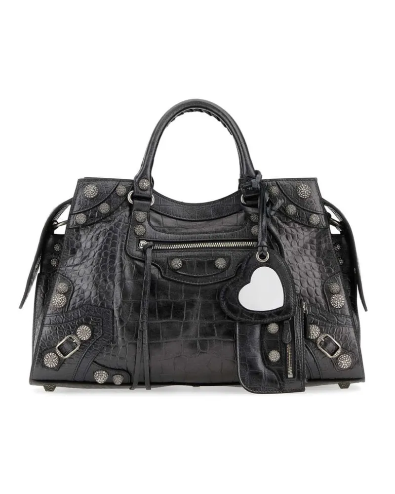 Balenciaga Neo Cagole City Handtasche - Schwarz Schwarz