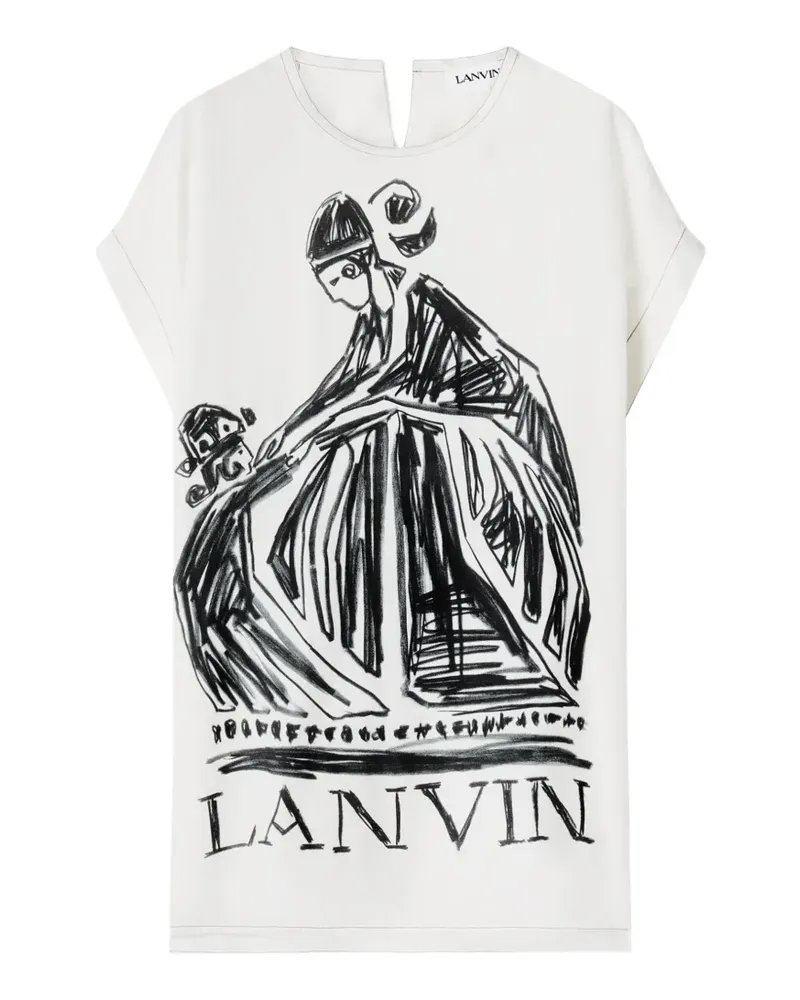 Lanvin Mother and Daughter T-Shirt mit Print - Weiß Weiß