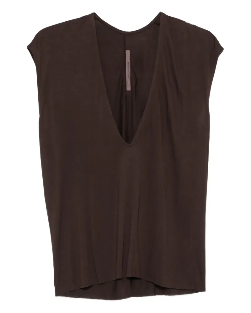 Rick Owens Lilies Tanktop mit V-Ausschnitt - Braun Braun