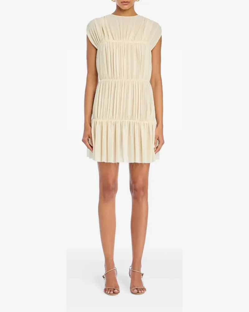 SER.O.YA Thalia Minikleid mit Raffungen - Nude Nude