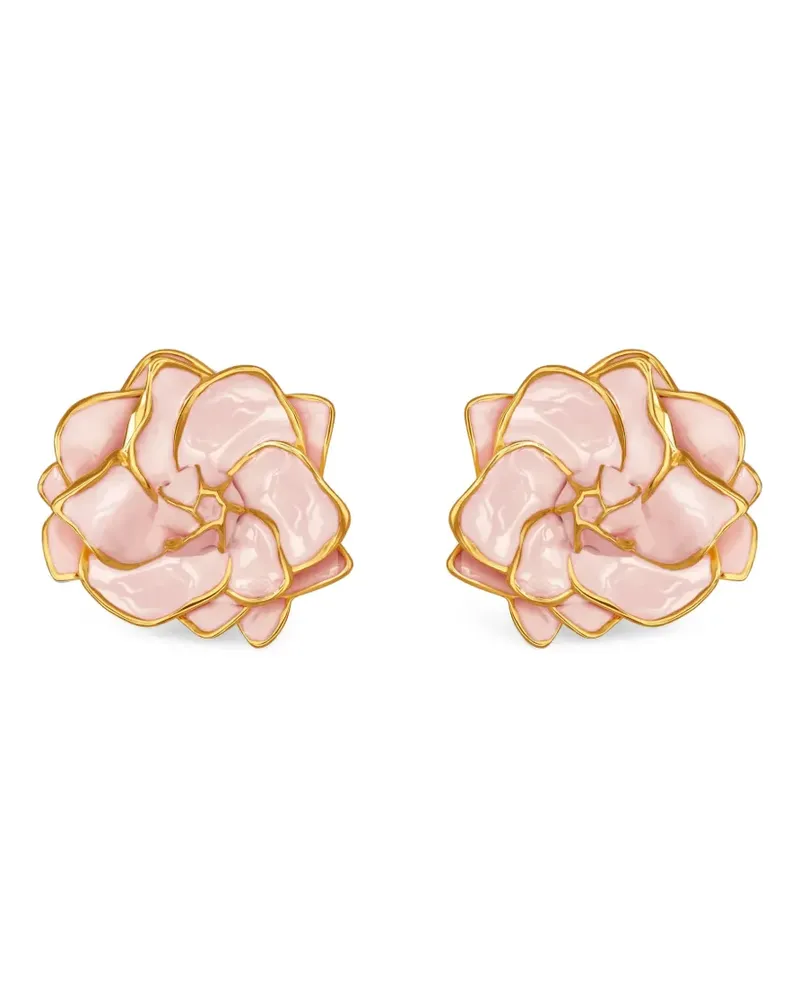 Oscar de la Renta Gardenia Ohrringe - Gold Gold