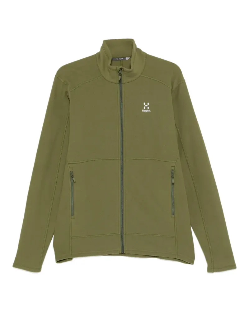 Haglöfs logo-print zip-up jacket - Grün Grün
