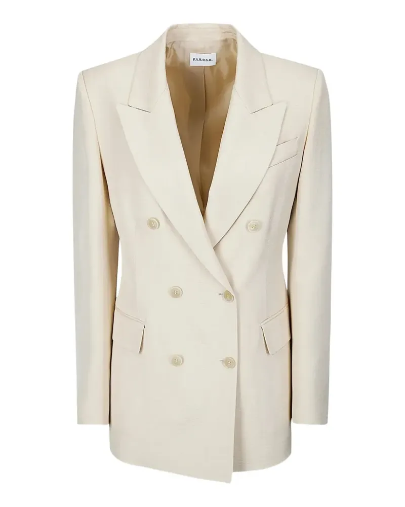 P.A.R.O.S.H. P.A.R.O H. double-breasted blazer - Nude Nude