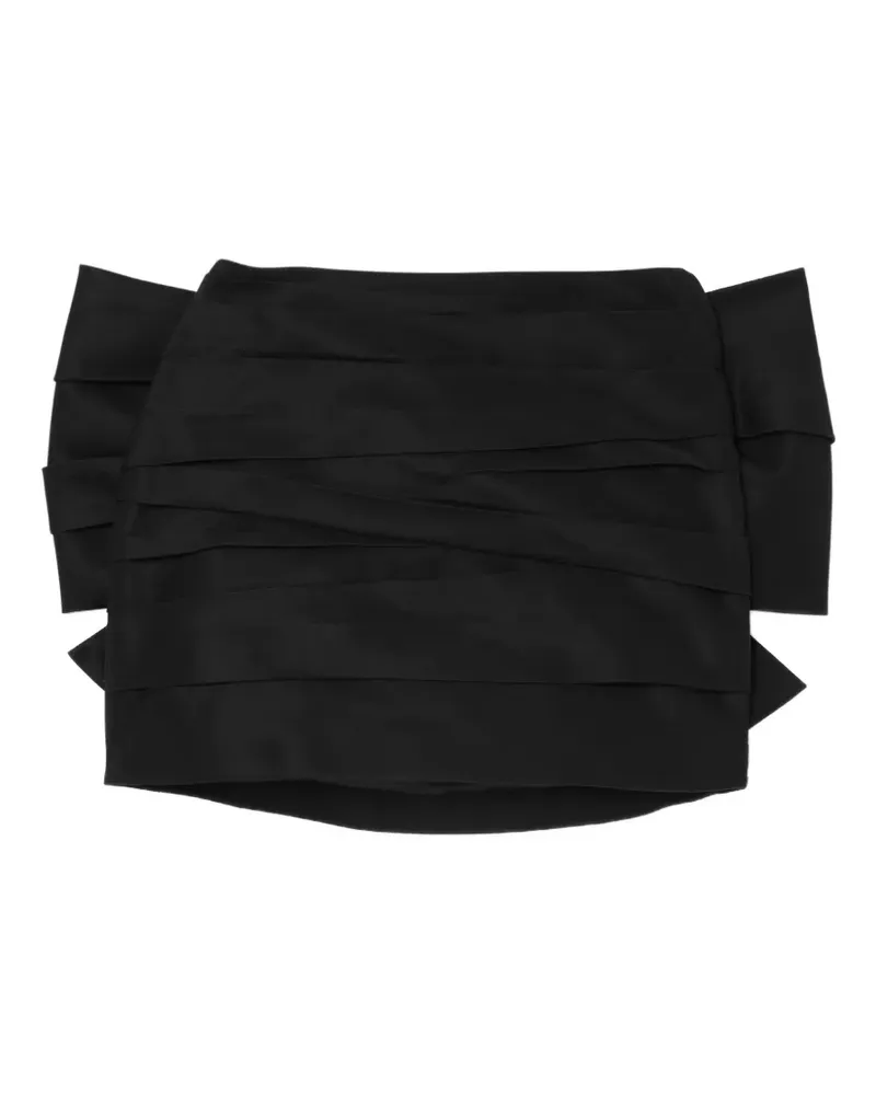 Marc Jacobs bow ruched skirt - Schwarz Schwarz