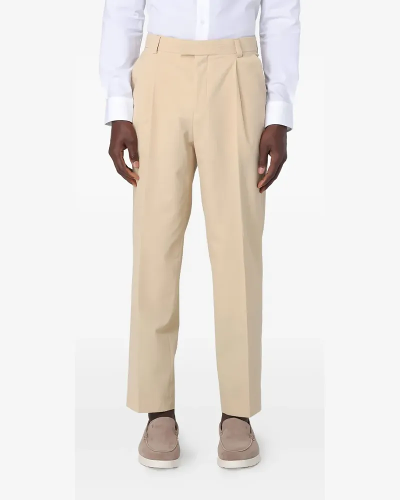 HUGO BOSS Hose mit Falten - Nude Nude