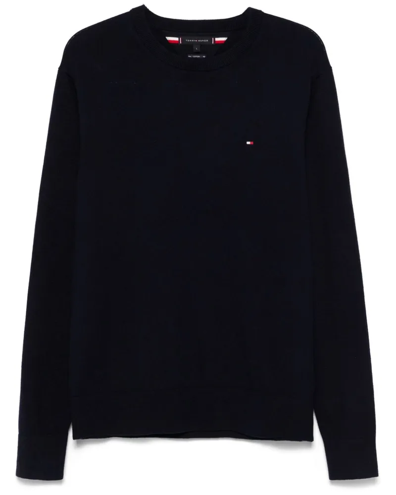 Tommy Hilfiger Pullover mit Rundhalsausschnitt - Blau Blau