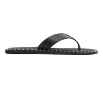 Flip-Flops mit Nieten - Schwarz