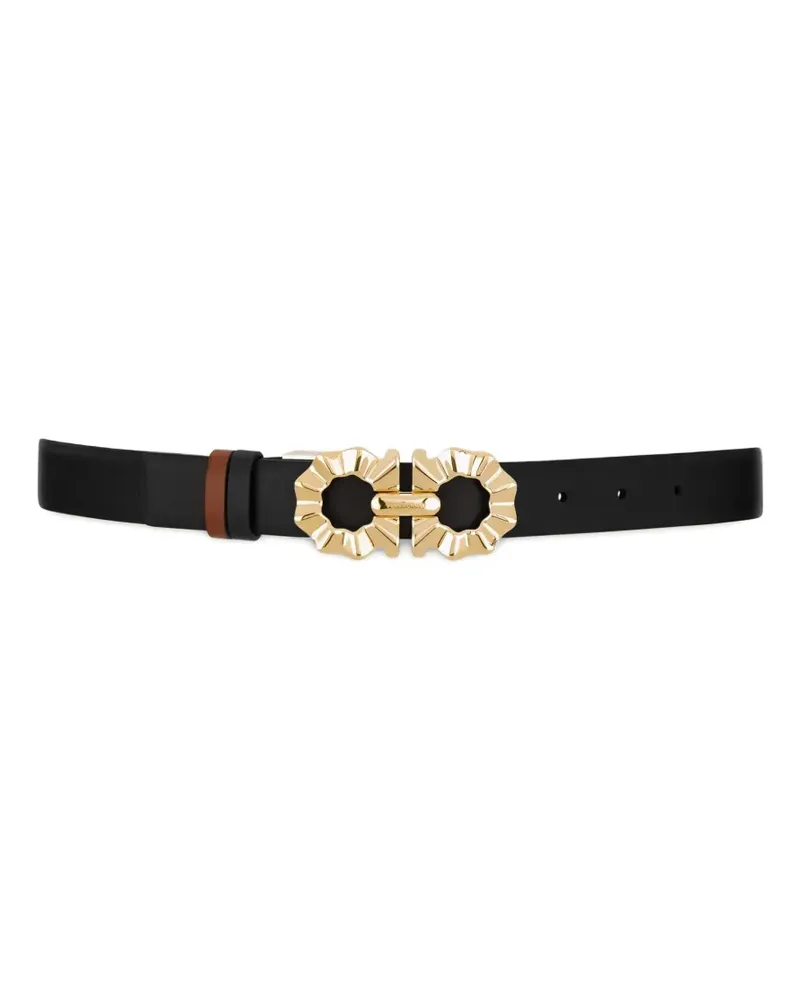 Ferragamo Gürtel mit Gancini-Schnalle - Schwarz Schwarz