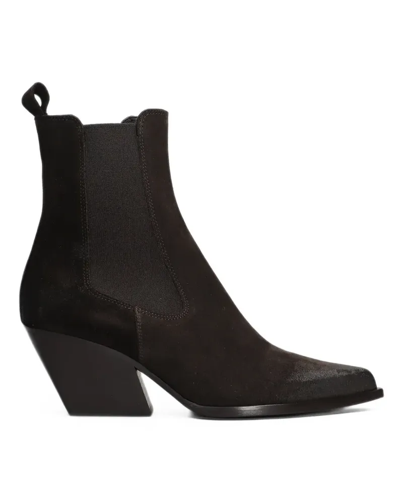 Elena Iachi Beatles Cowboystiefel im Distressed-Look - Braun Braun