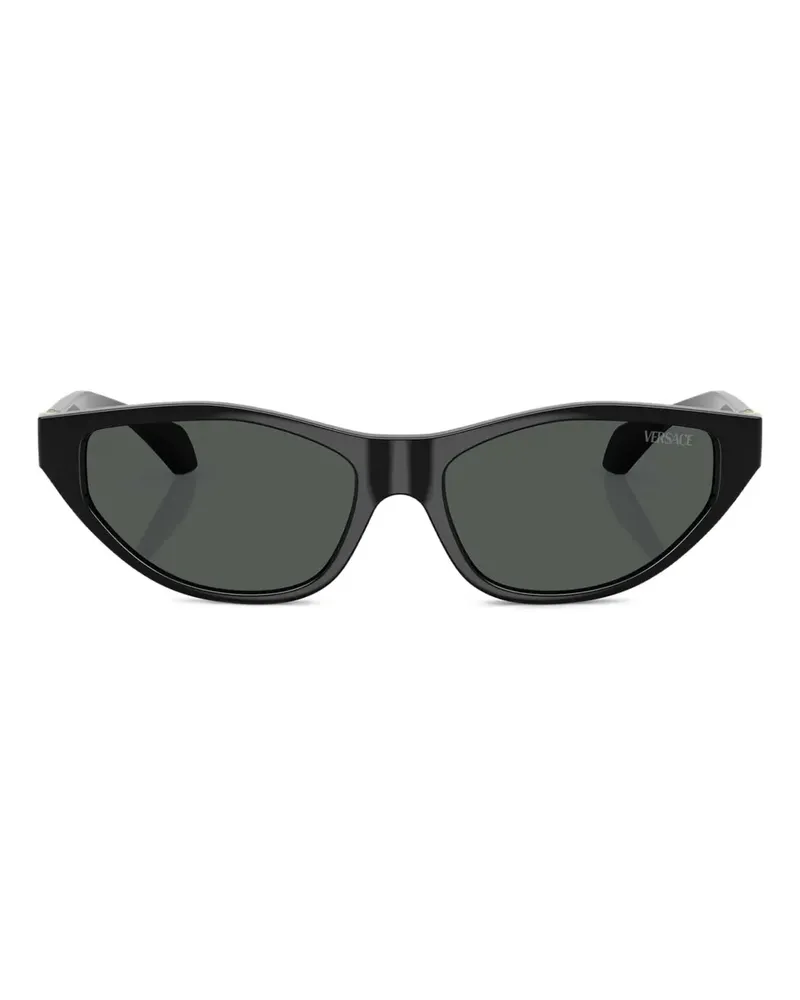 Versace Cat-Eye-Sonnenbrille mit Medusa - Schwarz Schwarz