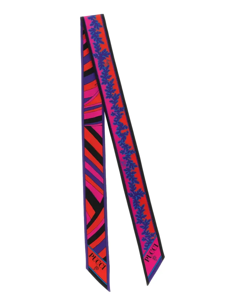 Emilio Pucci Schal mit Iride and Selva-Print - Rot Rot