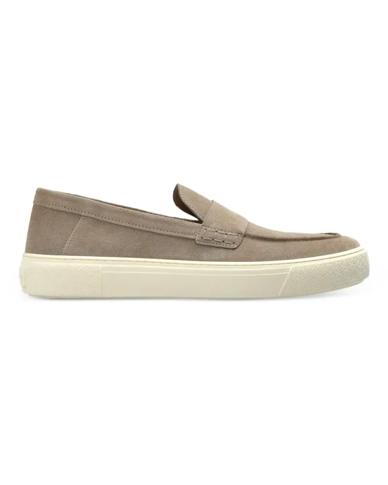 Hogan suede loafers - Nude Nude