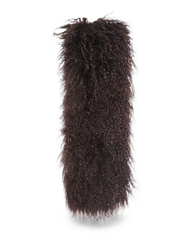 Yves Salomon Mongolian Schal aus Shearling - Braun Braun