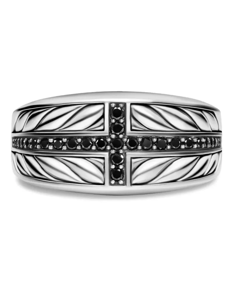 David Yurman Dreiseitiger Chevron Siegelring - Silber Silber