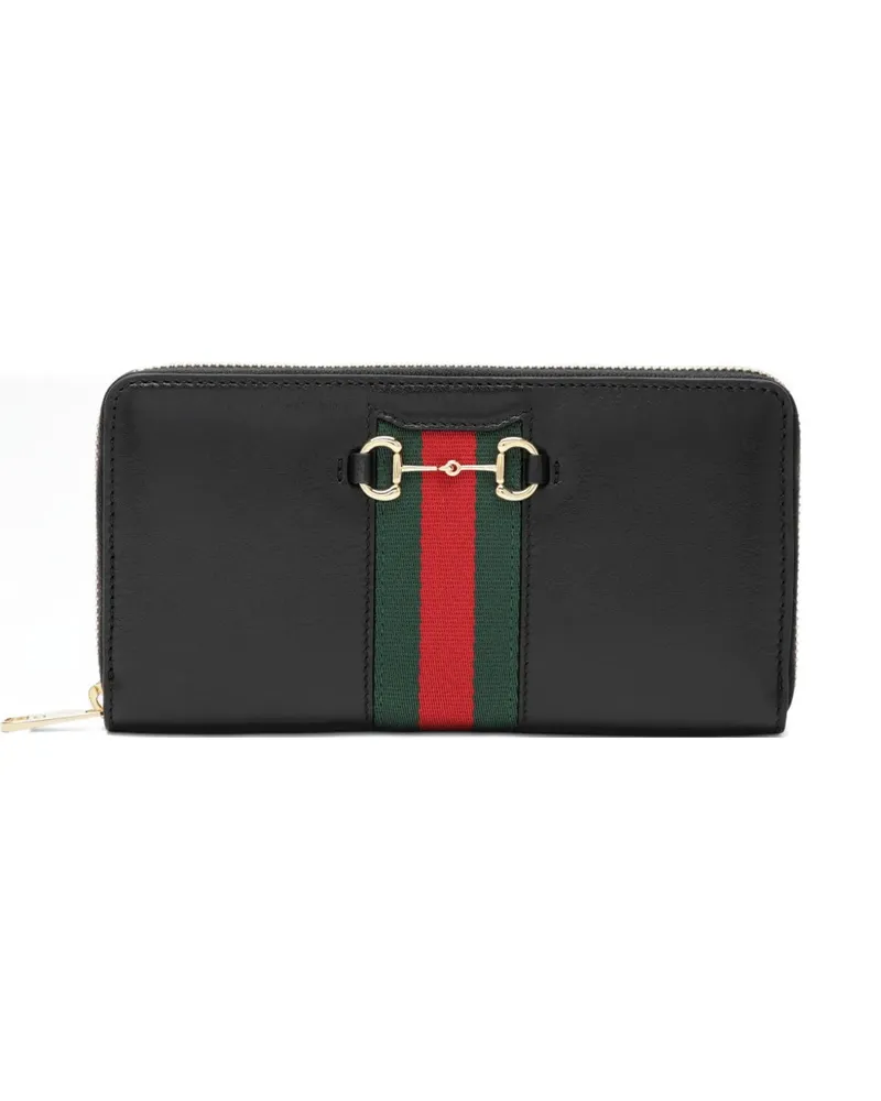 Gucci Portemonnaie mit Reißverschluss - Schwarz Schwarz