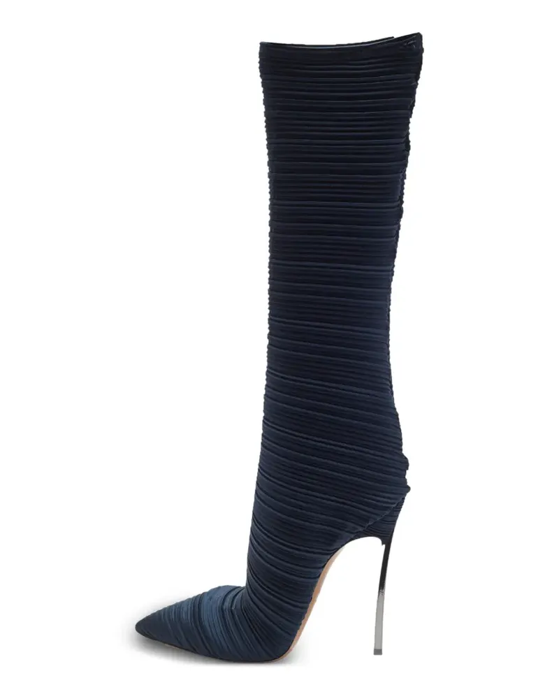 Casadei Plissierte Blade Stiefeletten - Blau Blau