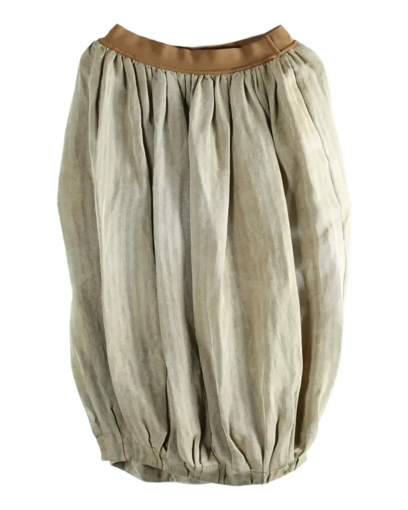 Uma Wang pleated bubble midi skirt - Nude Nude