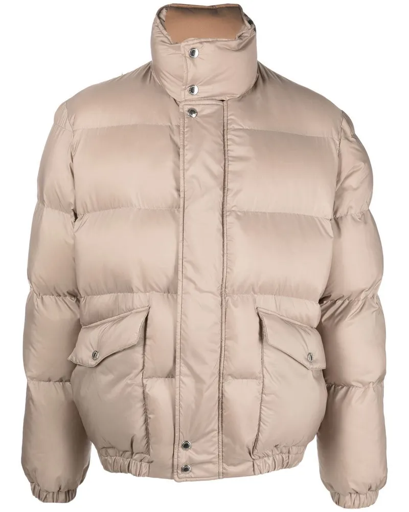 Alexander McQueen Gefütterte Jacke mit Graffiti-Print - Nude Nude