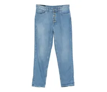 Geknöpfte Jeans - Blau