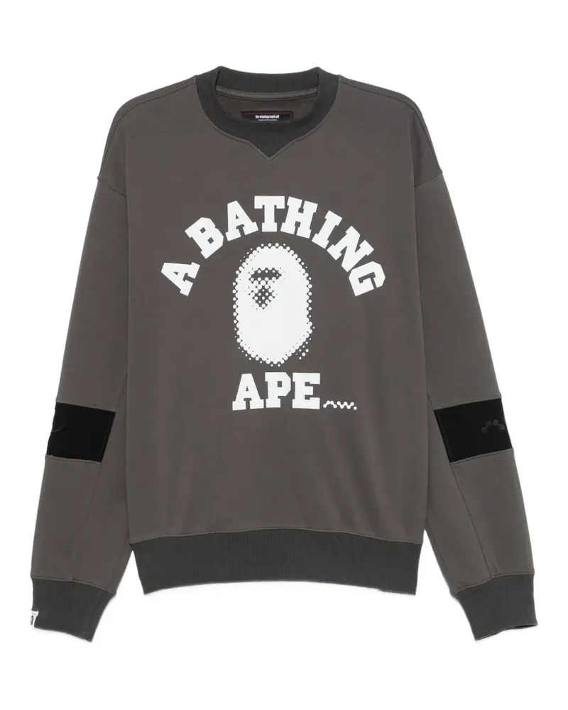 BAPE x Kazuki Kuraish College logo-print sweatshirt - Grau Grau