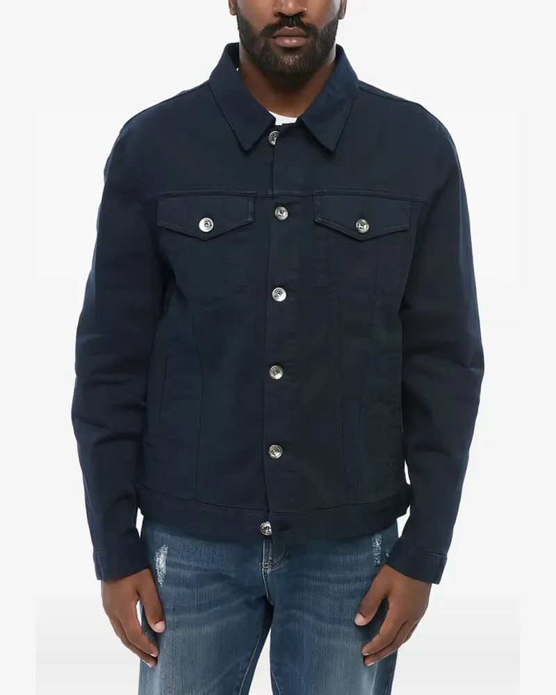 Brunello Cucinelli Jeansjacke mit Knopfverschluss - Blau Blau