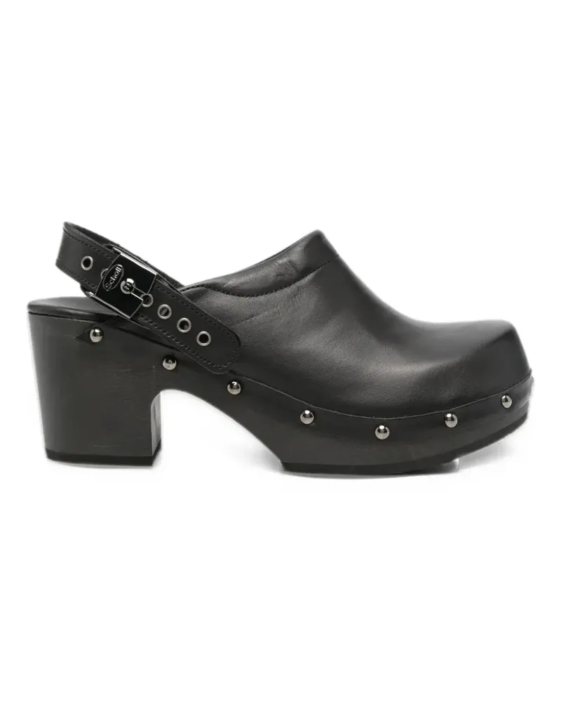 Scholl Pescura Robin studded leather mules - Schwarz Schwarz