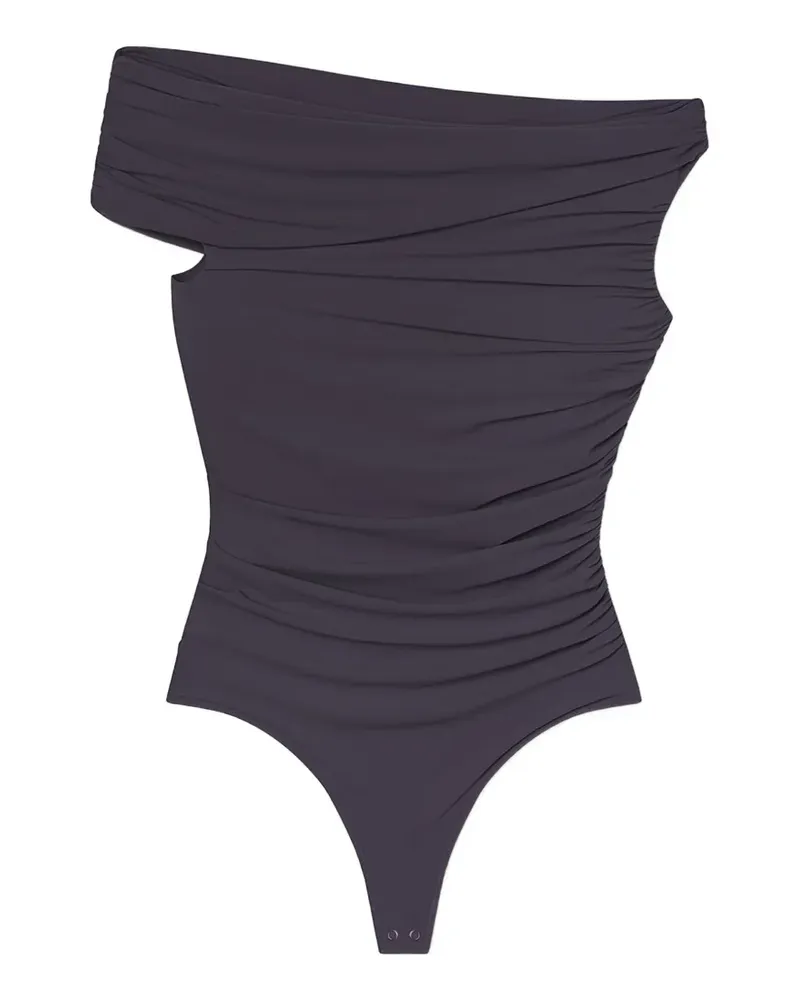 AGOLDE Sherilyn draped bodysuit - Grau Grau