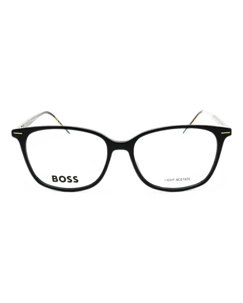HUGO BOSS rectangle-frame glasses - Gold Gold