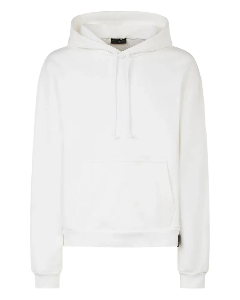 Giuseppe Zanotti Hoodie mit Logo-Print - Weiß Weiß