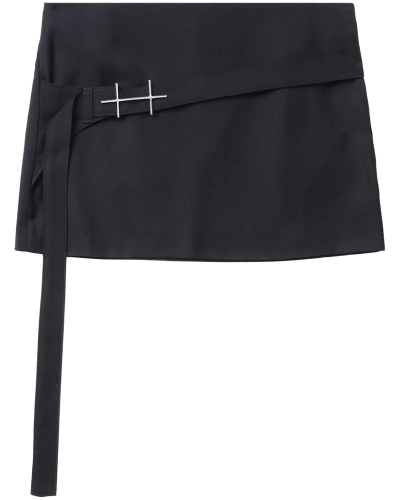 Heliot Emil Minirock mit Logo-Schild - Schwarz Schwarz