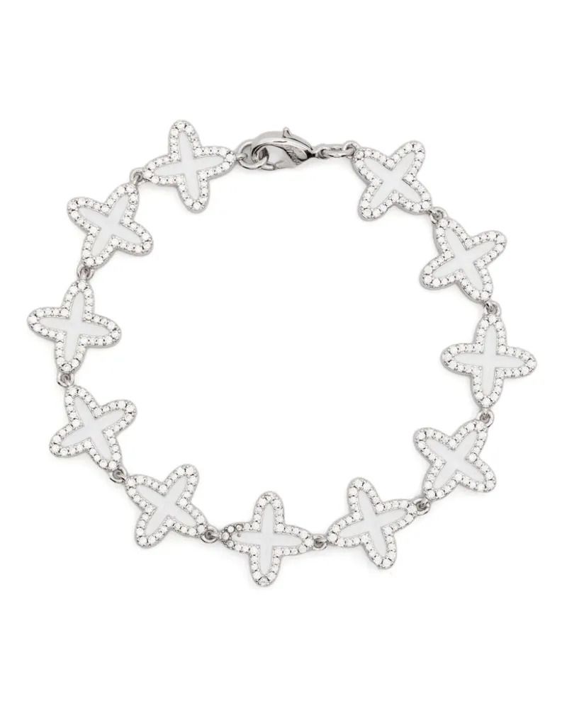 DARKAI Armband im Kleeblatt-Design - Silber Silber