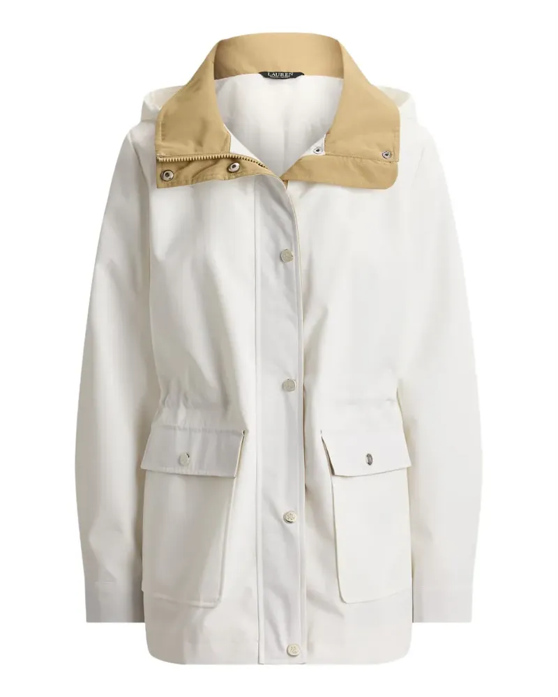 Ralph Lauren Kapuzenparka mit Stehkragen - Weiß Weiß